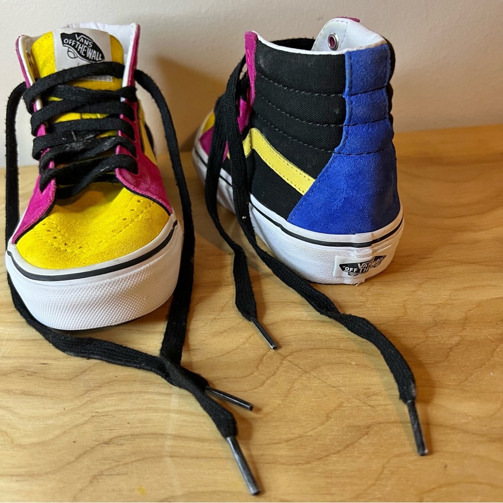 Vans Sk8 Hi Multicolor Suede Sneakers Shoes